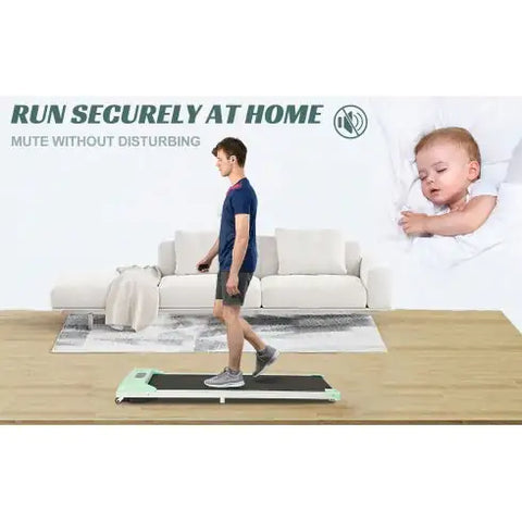 Image of 2 In 1 Under Desk Electric Treadmill 2.5HP, Remote Control, Display, Walking Jogging Running Machine Fitness Equipment For Home Gym Office