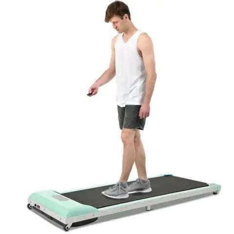 Image of 2 In 1 Under Desk Electric Treadmill 2.5HP, Remote Control, Display, Walking Jogging Running Machine Fitness Equipment For Home Gym Office