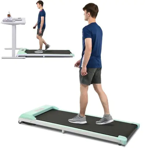 Image of 2 In 1 Under Desk Electric Treadmill 2.5HP, Remote Control, Display, Walking Jogging Running Machine Fitness Equipment For Home Gym Office