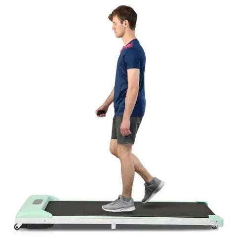 Image of 2 In 1 Under Desk Electric Treadmill 2.5HP, Remote Control, Display, Walking Jogging Running Machine Fitness Equipment For Home Gym Office