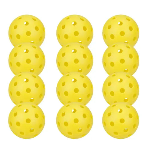 Image of Pickleball 74MM Durable 40 Holes Outdoor 6/12/24Pcs Pickleballs 26g Outdoor for Competition pickleball Packs of Pickleballs