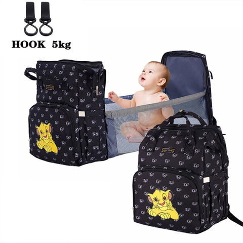 Image of Baby Diaper Bag & Changing Bed