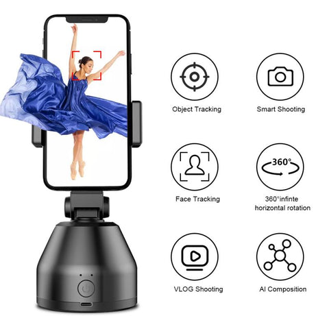 Image of 360° Rotation Face Tracking Mobile Phone Stand